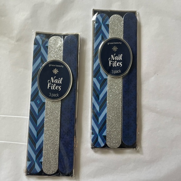 Lot of 2 Nail Files by Groovi Beauty 3 pack brand new - Picture 2 of 5